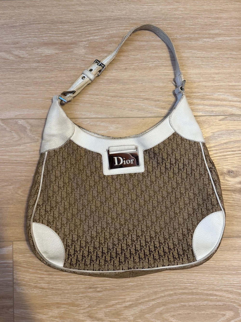 Dior Beige Trotter Shoulder Bag
